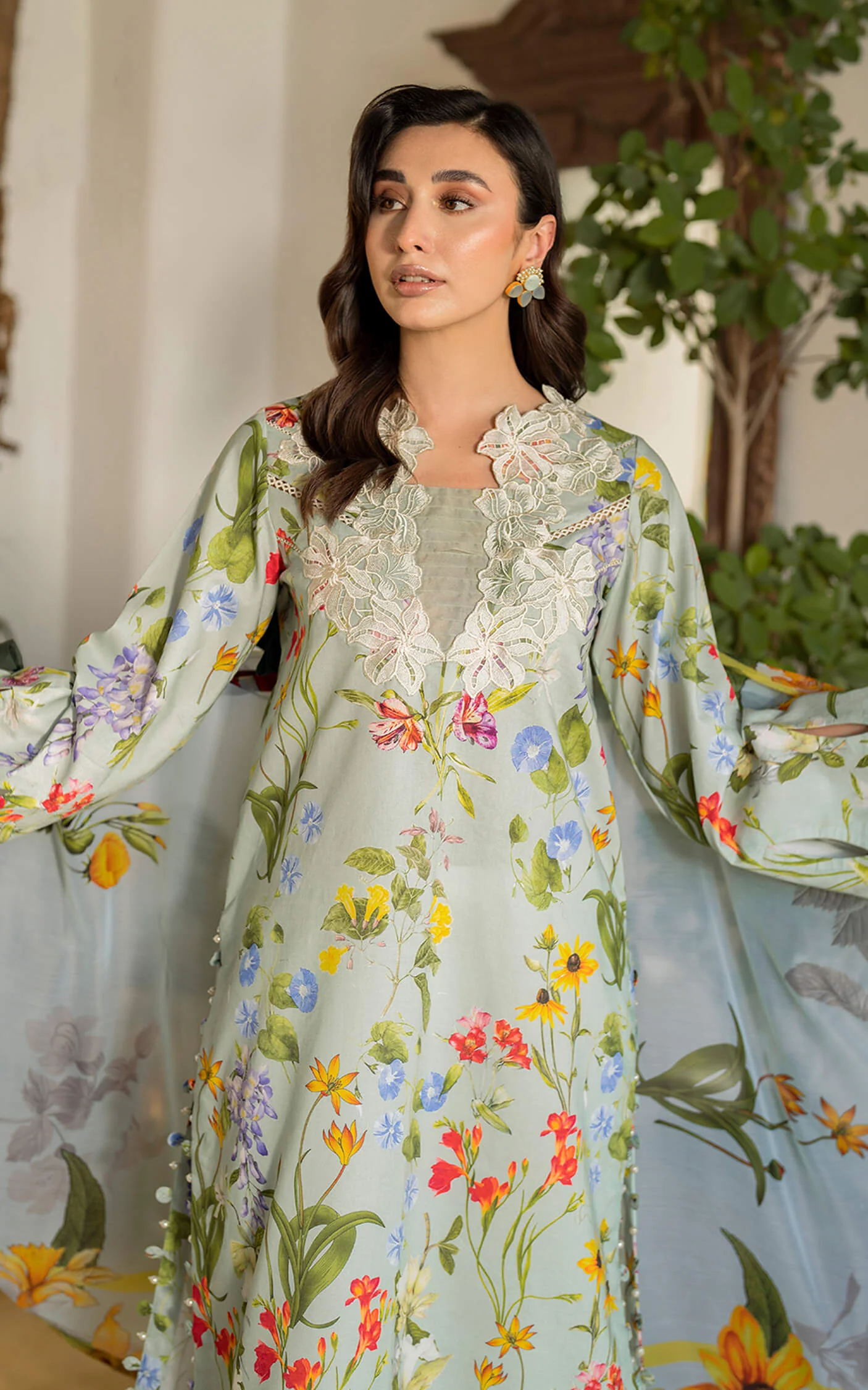 ASIF & NABEEL MERAKI Unstitched Lawn - Suroor MK-04 - Image 3