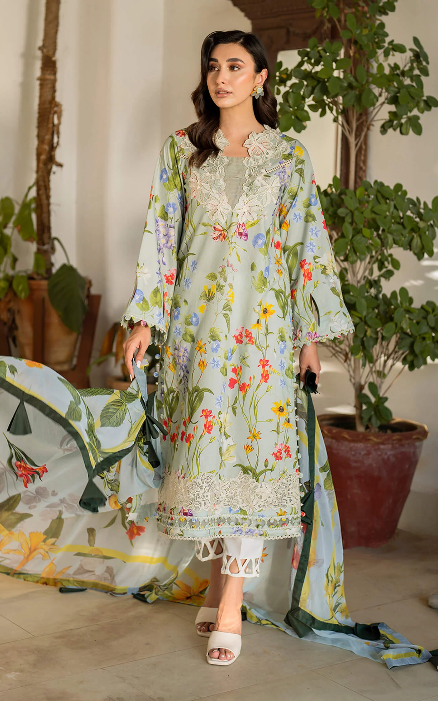 ASIF & NABEEL MERAKI Unstitched Lawn - Suroor MK-04 - Image 4