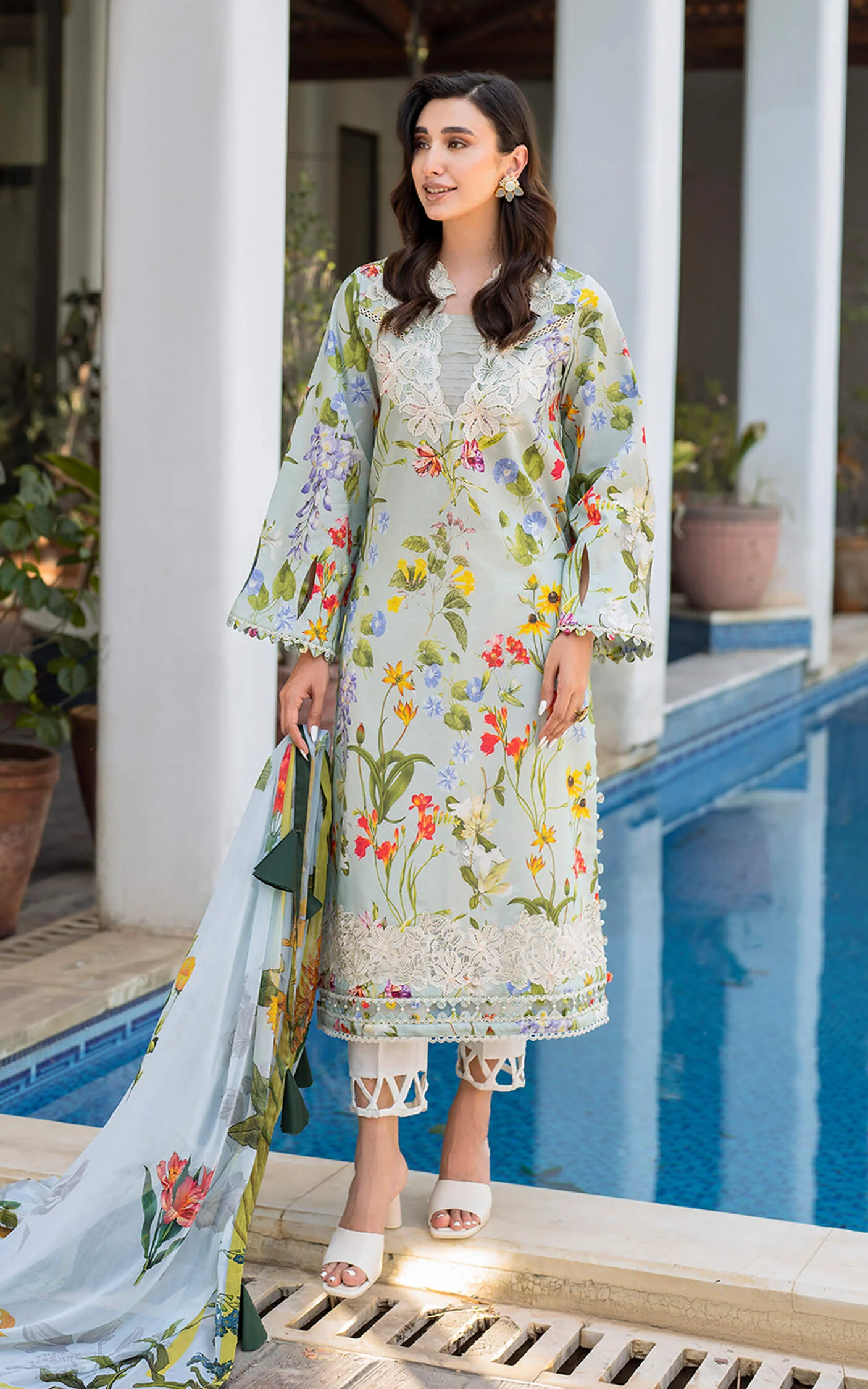 ASIF & NABEEL MERAKI Unstitched Lawn - Suroor MK-04 - Image 5