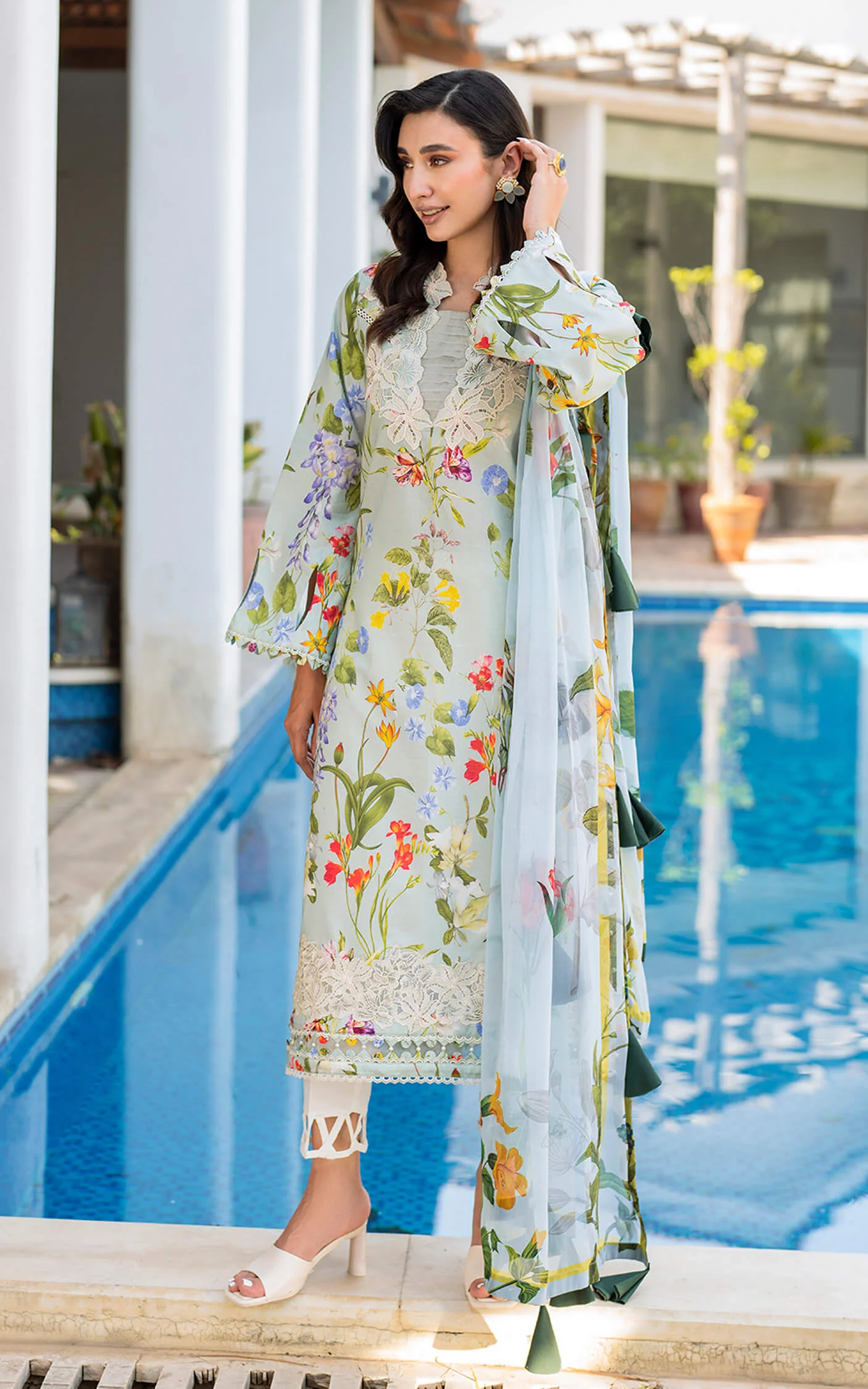 ASIF & NABEEL MERAKI Unstitched Lawn - Suroor MK-04 - Image 6