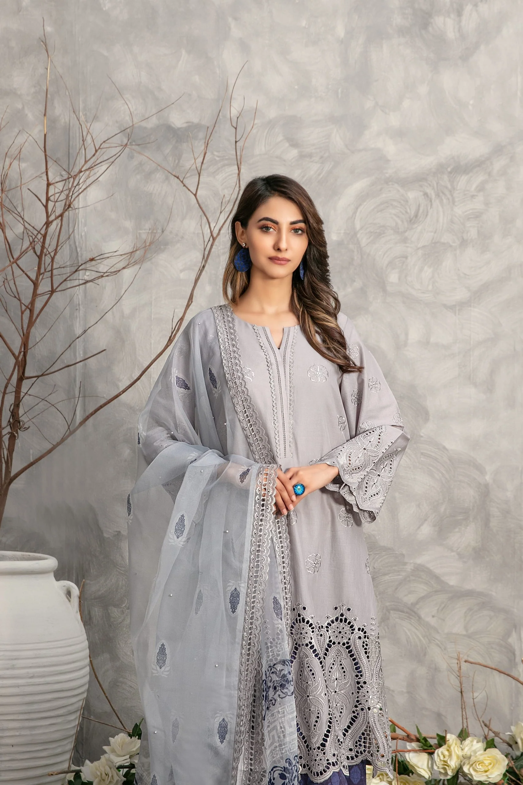 TAWAKKAL SAMAR EMBROIDERED LAWN - Image 3